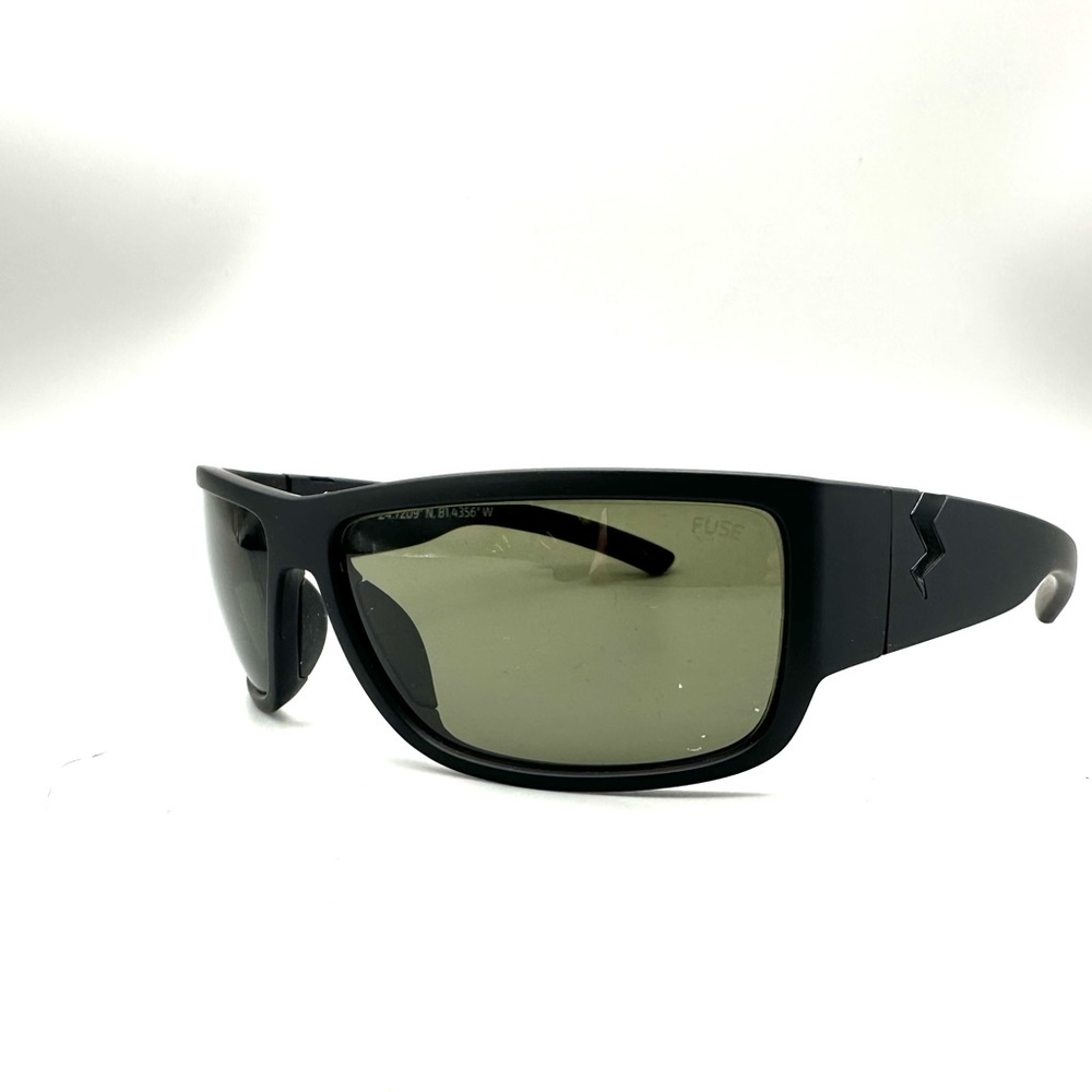 Fuse Lenses Torch Sunglasses Mens Matte Black Wrap Around Sport Shades 24.7209